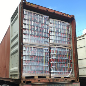 Guangdong Sihai aerosol can packed in pallet