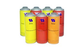 Application of empty aerosol tin cans 