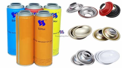 Application of empty aerosol tin cans in automotive aerosols products