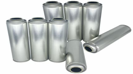 Why are aerosol cans almost always made of tinplate?